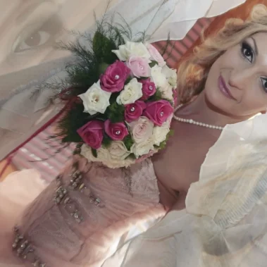 Fotomontaggio della sposa